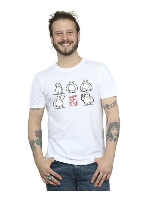 Disney - T-shirt motif Baymax motif/style Plusieurs poses BIG HERO - Kiabi