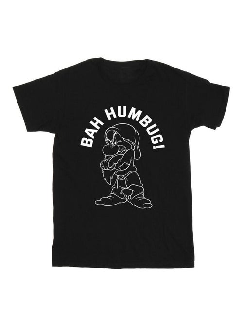 Disney - T-shirt motif Blanche-Neige et Grincheux HUMBUG - Kiabi