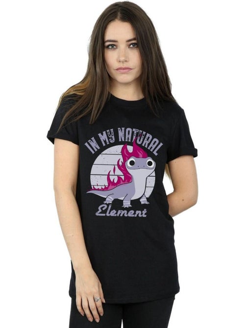 Disney - T-shirt motif Bruni motif/style Éléments La Reine des Neiges - Kiabi
