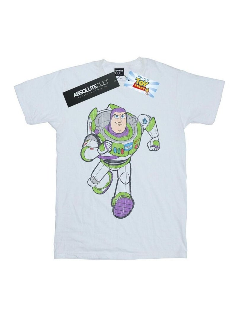 Disney - T-shirt motif Buzz l'Éclair motif/style classique Blanc - Kiabi