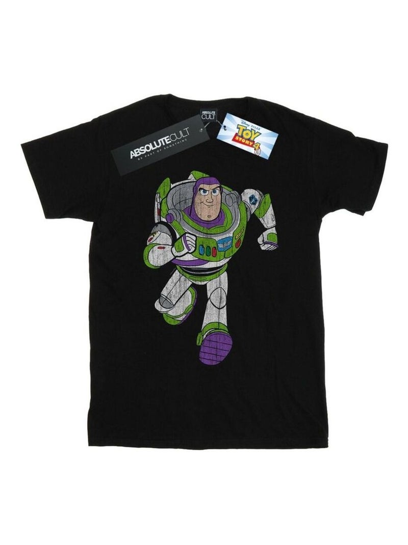 Disney - T-shirt motif Buzz l'Éclair motif/style classique Noir - Kiabi