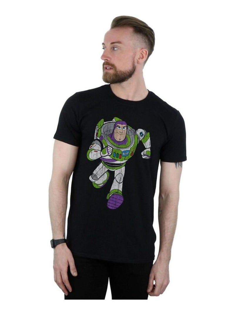 Disney - T-shirt motif Buzz l'Éclair motif/style classique Noir - Kiabi