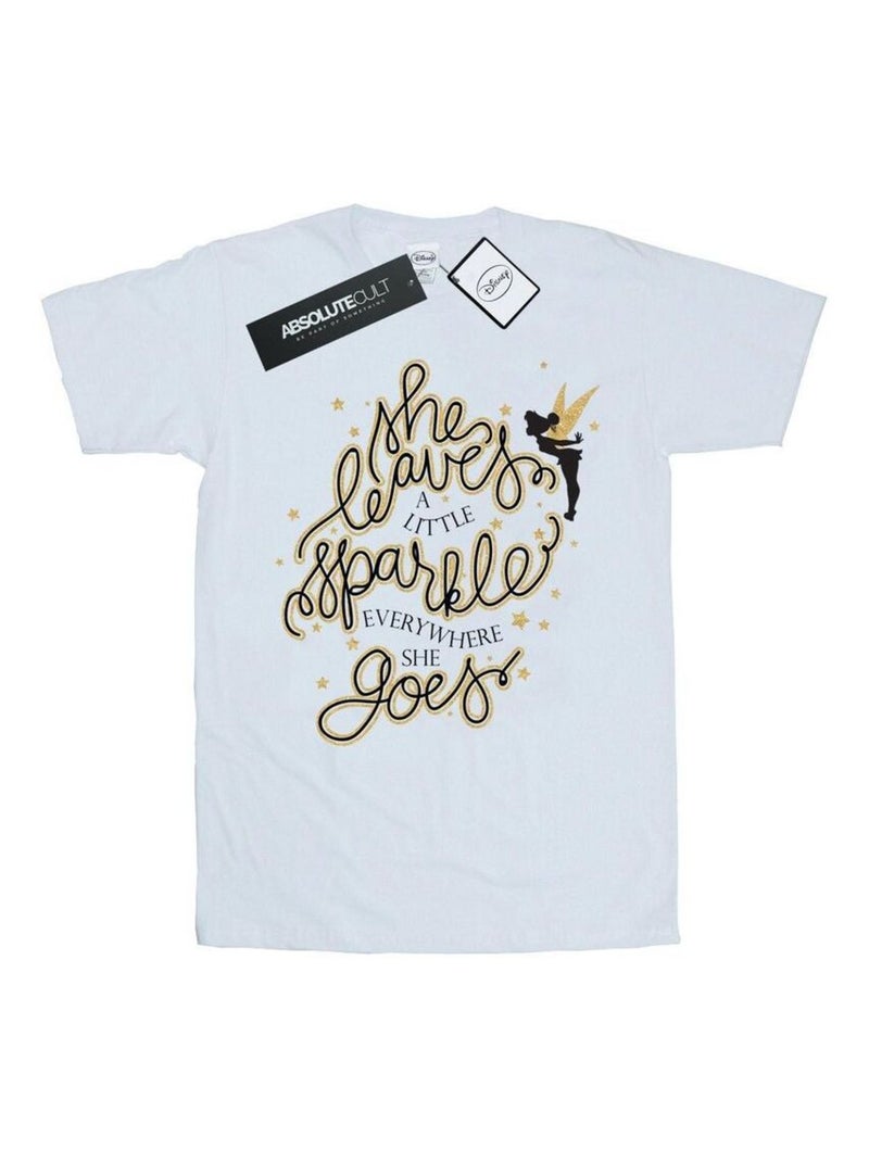 Disney - T-shirt motif Clochette motif/style Étoiles Blanc - Kiabi