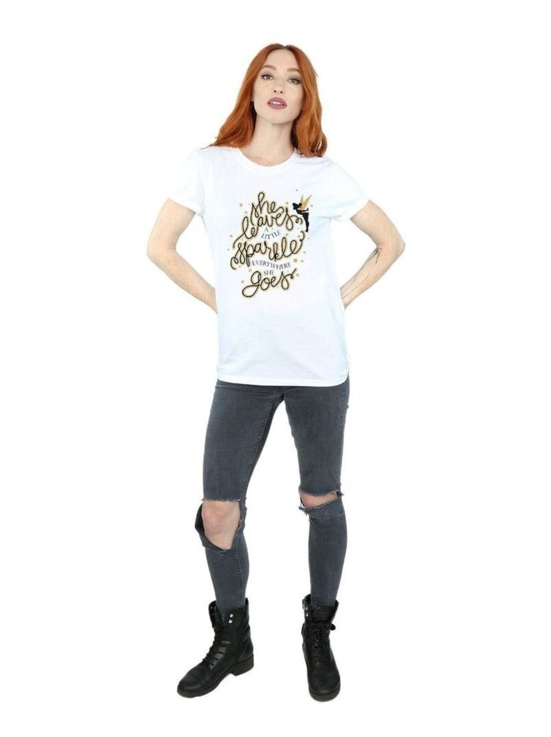 Disney - T-shirt motif Clochette motif/style Étoiles Blanc - Kiabi