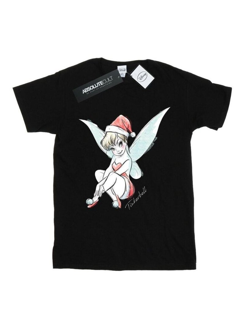 Disney - T-shirt motif Clochette motif/style Fée FAIRY Noir - Kiabi
