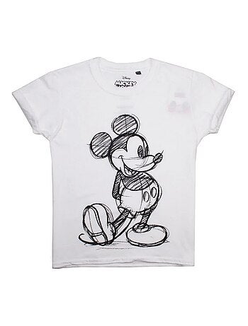 Disney - T-shirt motif croquis de Mickey Mouse (Mickey Mouse)