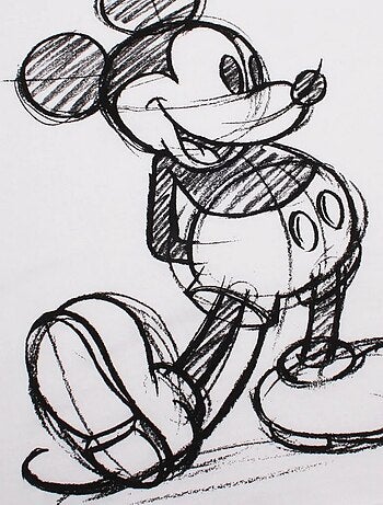 Disney - T-shirt motif croquis de Mickey Mouse (Mickey Mouse)