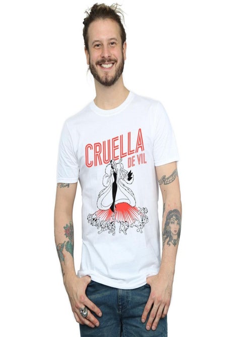 Disney - T-shirt motif Cruella d'Enfer motif/style Dalmatien - Kiabi Disney - T-shirt motif Cruella d'Enfer motif/style Dalmatien - Kiabi