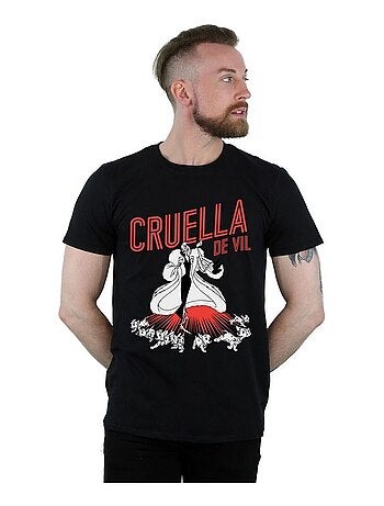 Disney - T-shirt motif Cruella d'Enfer motif/style Dalmatien