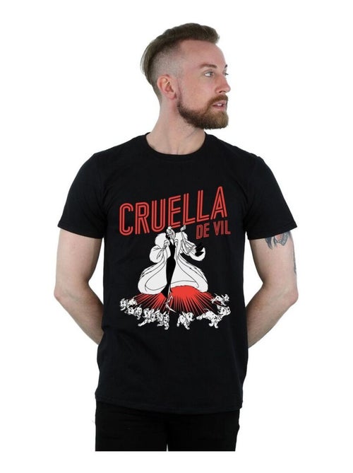 Disney - T-shirt motif Cruella d'Enfer motif/style Dalmatien - Kiabi Disney - T-shirt motif Cruella d'Enfer motif/style Dalmatien - Kiabi