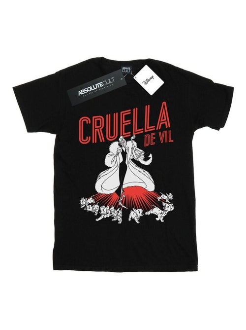 Disney - T-shirt motif Cruella d'Enfer motif/style Dalmatien - Kiabi Disney - T-shirt motif Cruella d'Enfer motif/style Dalmatien - Kiabi