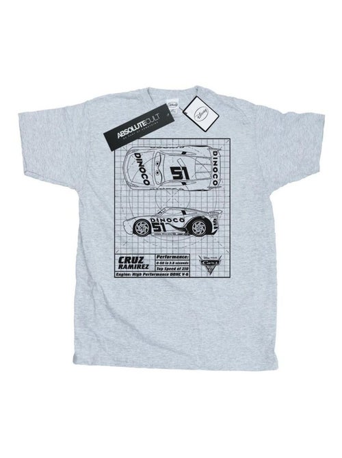 Disney - T-shirt motif Cruz Ramirez motif/style plan CARS - Kiabi