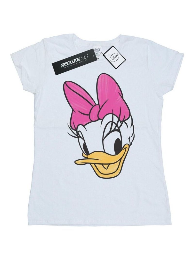 Disney - T-shirt motif Daisy Duck motif/style visages peints Blanc - Kiabi