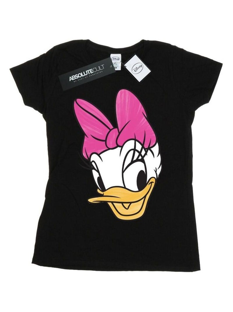 Disney - T-shirt motif Daisy Duck motif/style visages peints Noir - Kiabi