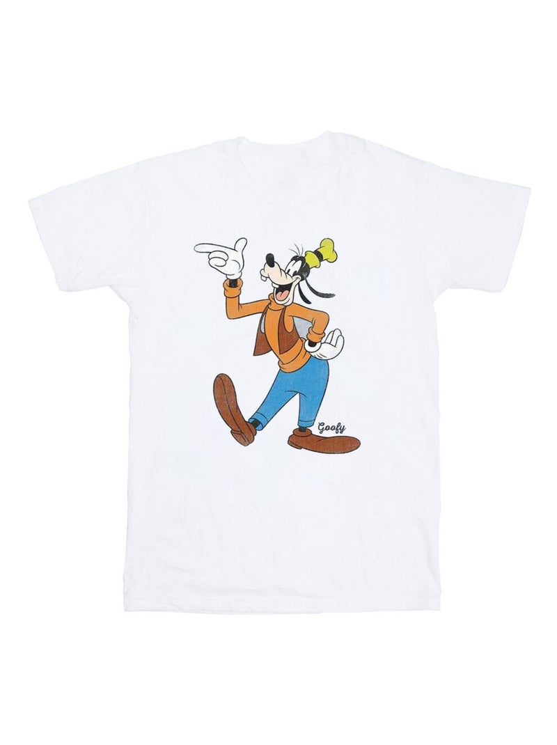 Disney - T-shirt motif Dingo motif/style classique Blanc - Kiabi