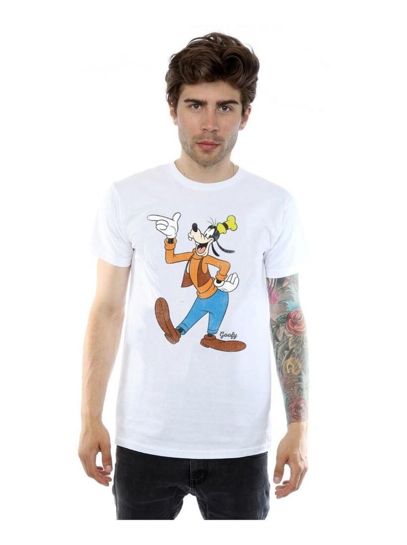 Disney - T-shirt motif Dingo motif/style classique Blanc - Kiabi