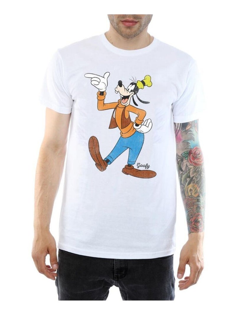 Disney - T-shirt motif Dingo motif/style classique Blanc - Kiabi