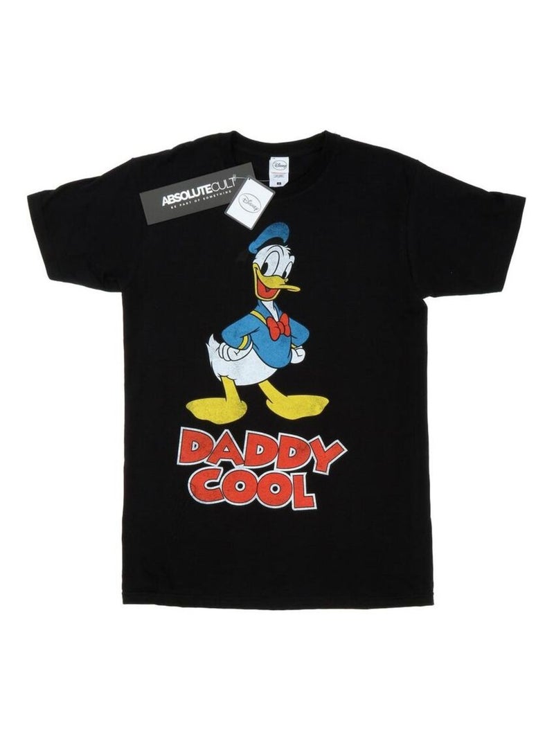 Disney - T-shirt motif Donald Duck DADDY COOL Noir - Kiabi