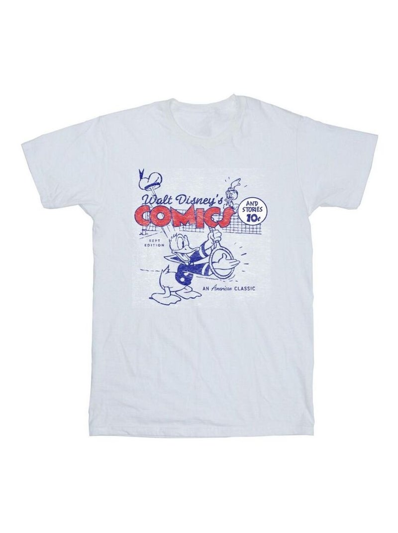Disney - T-shirt motif Donald Duck motif/style bande dessinée Blanc - Kiabi