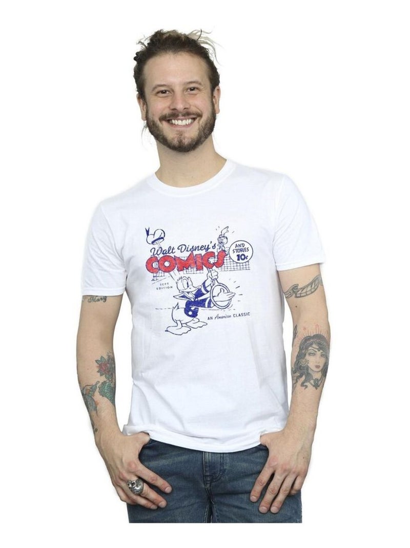 Disney - T-shirt motif Donald Duck motif/style bande dessinée Blanc - Kiabi