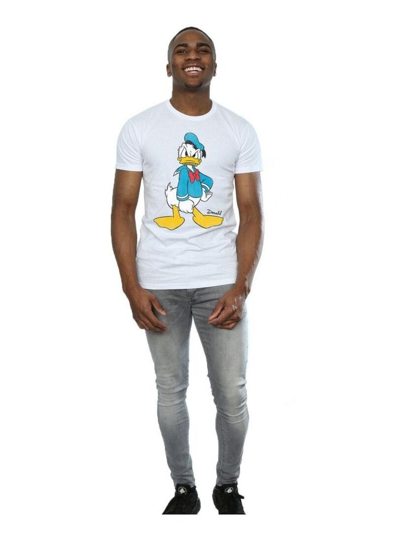 Disney - T-shirt motif Donald Duck motif/style En colère Blanc - Kiabi