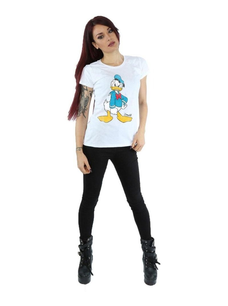 Disney - T-shirt motif Donald Duck motif/style En colère Blanc - Kiabi