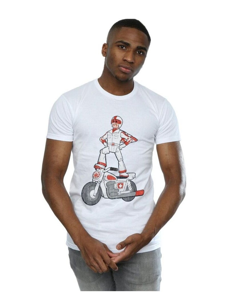 Disney - T-shirt motif Duke Caboom motif/style Pose Blanc - Kiabi