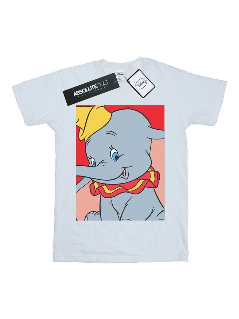 Disney - T-shirt motif Dumbo motif/style Portrait Blanc - Kiabi