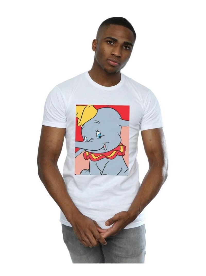 Disney - T-shirt motif Dumbo motif/style Portrait Blanc - Kiabi
