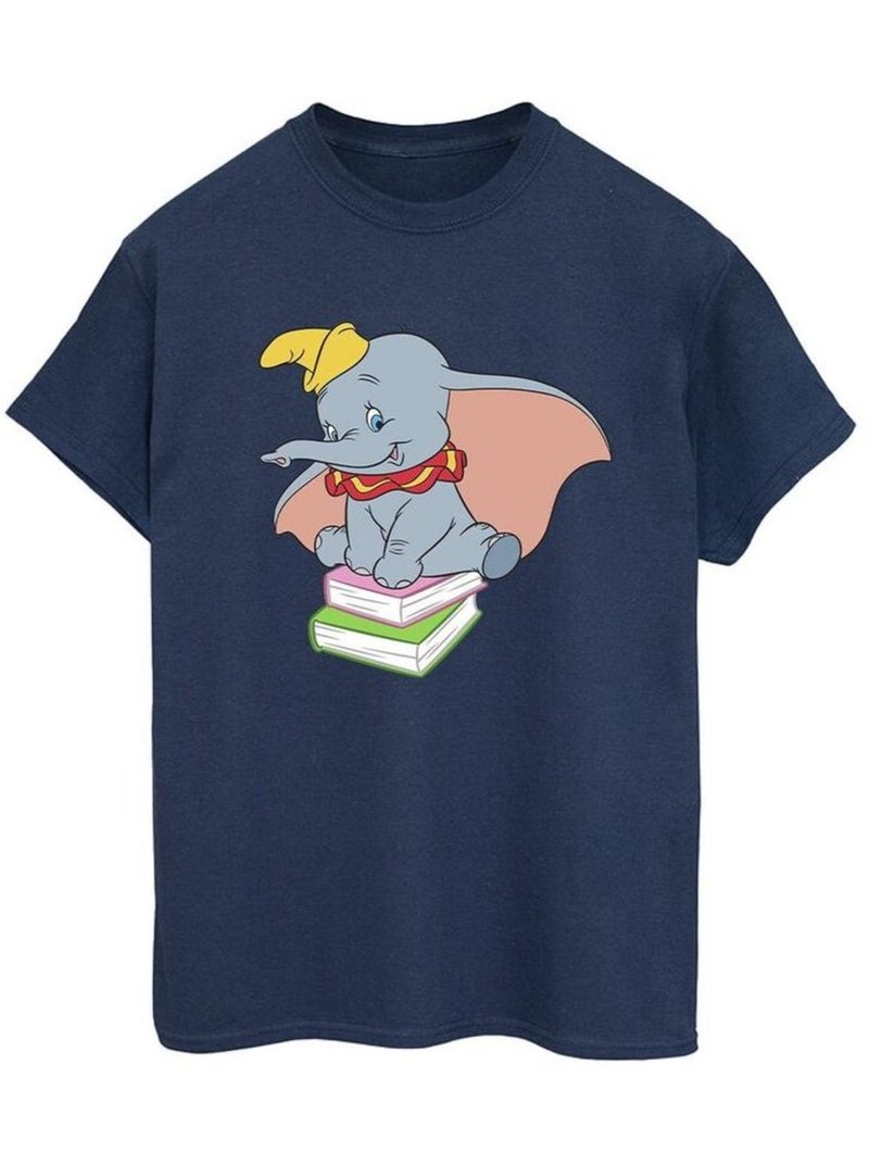 Disney - T-shirt motif Dumbo SITTING ON Bleu marine - Kiabi