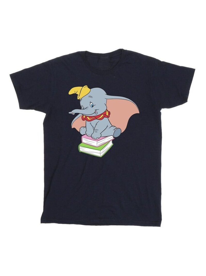 Disney - T-shirt motif Dumbo SITTING ON Bleu marine - Kiabi