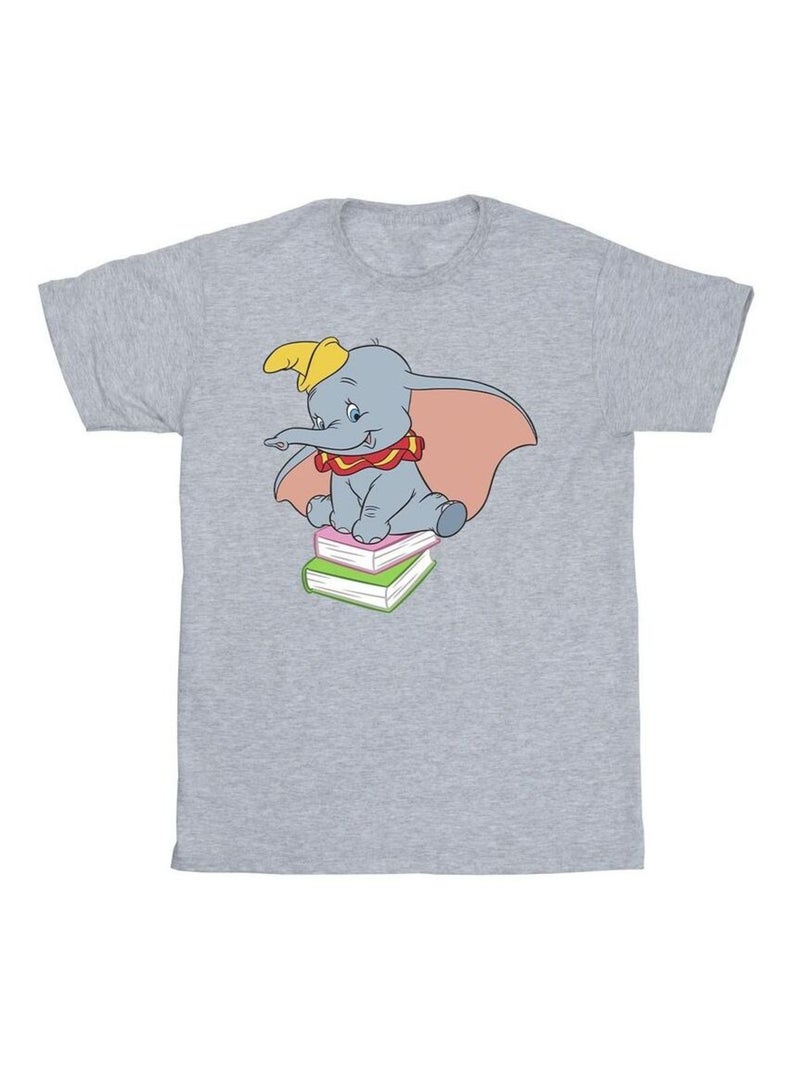 Disney - T-shirt motif Dumbo SITTING ON Gris chiné - Kiabi