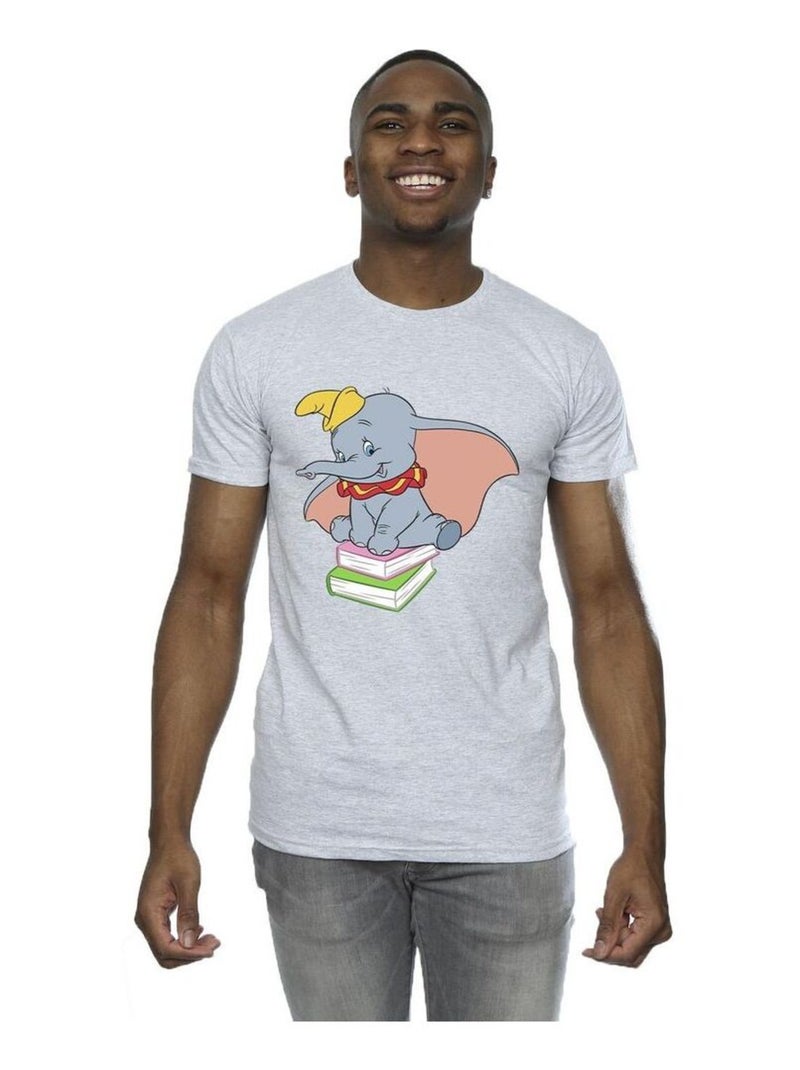 Disney - T-shirt motif Dumbo SITTING ON Gris chiné - Kiabi