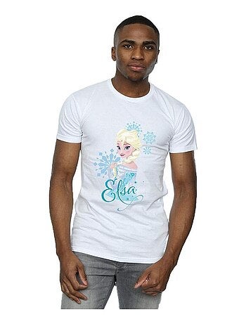 Disney - T-shirt motif Elsa motif/style Flocons de neige FROZEN