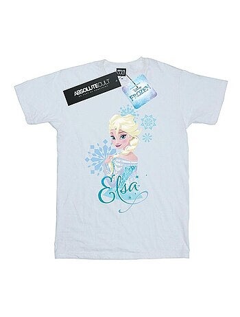 Disney - T-shirt motif Elsa motif/style Flocons de neige FROZEN