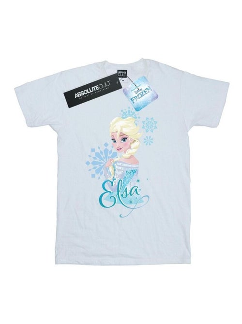 Disney - T-shirt motif Elsa motif/style Flocons de neige FROZEN - Kiabi