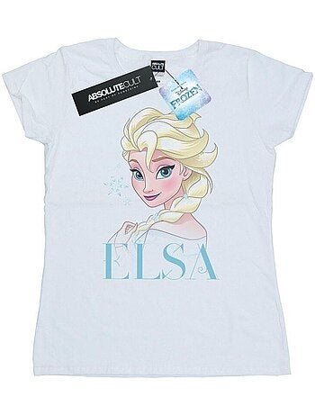 Disney - T-shirt motif Elsa motif/style Flocons de neige La Reine des Neiges