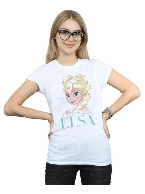 Disney - T-shirt motif Elsa motif/style Flocons de neige La Reine des Neiges - Kiabi