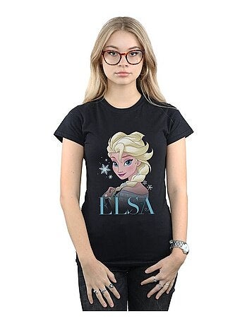 Disney - T-shirt motif Elsa motif/style Flocons de neige La Reine des Neiges
