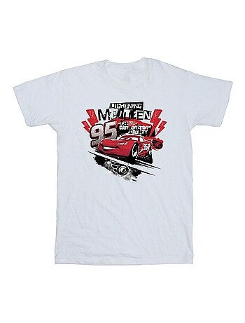 Disney - T-shirt motif Flash McQueen motif/style Collage Voitures