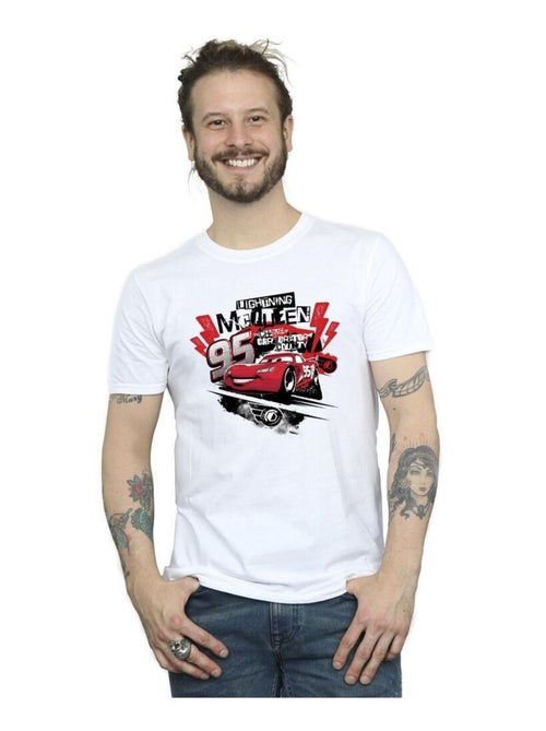 Disney - T-shirt motif Flash McQueen motif/style Collage Voitures - Kiabi