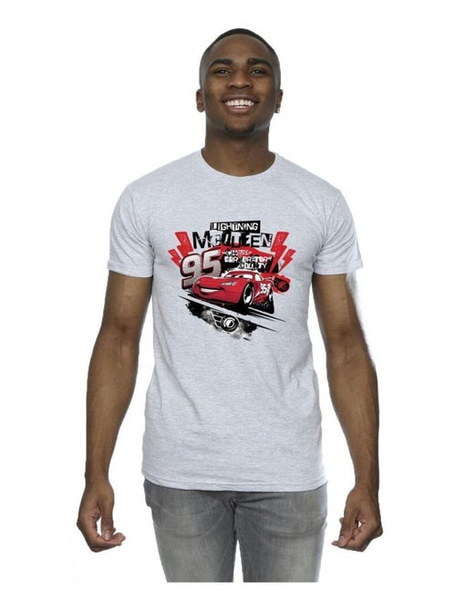 Disney - T-shirt motif Flash McQueen motif/style Collage Voitures - Kiabi