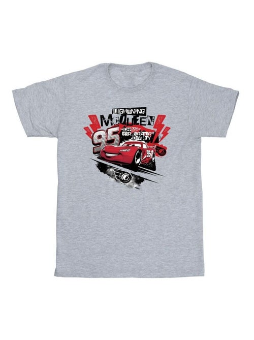 Disney - T-shirt motif Flash McQueen motif/style Collage Voitures - Kiabi