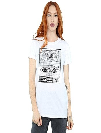 Disney - T-shirt motif Flash McQueen motif/style plan CARS