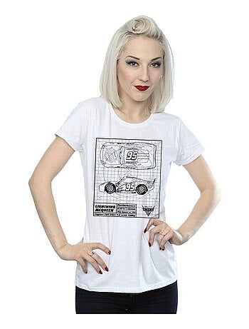Disney - T-shirt motif Flash McQueen motif/style plan CARS