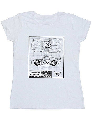 Disney - T-shirt motif Flash McQueen motif/style plan CARS
