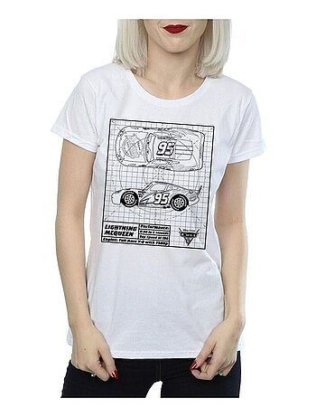 Disney - T-shirt motif Flash McQueen motif/style plan CARS