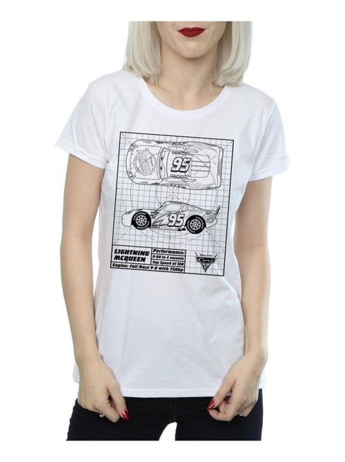 Disney - T-shirt motif Flash McQueen motif/style plan CARS - Kiabi
