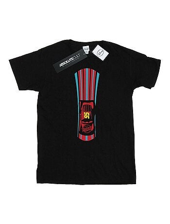 Disney - T-shirt motif Flash McQueen motif/style rayé Voitures