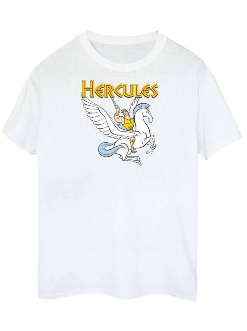 Disney - T-shirt motif Hercule et Pégase Blanc - Kiabi